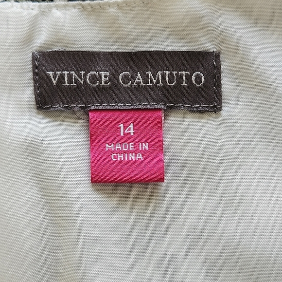 Vince Camuto Elegant Black and Cream Midi Dress - Picture 6 of 9